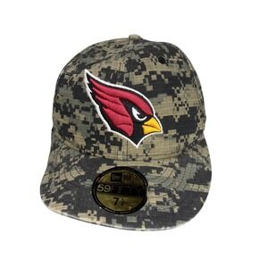 Arizona Cardinals Hat Cap Fitted Mens 7 1/4 Camo NFL Football 40 New Era